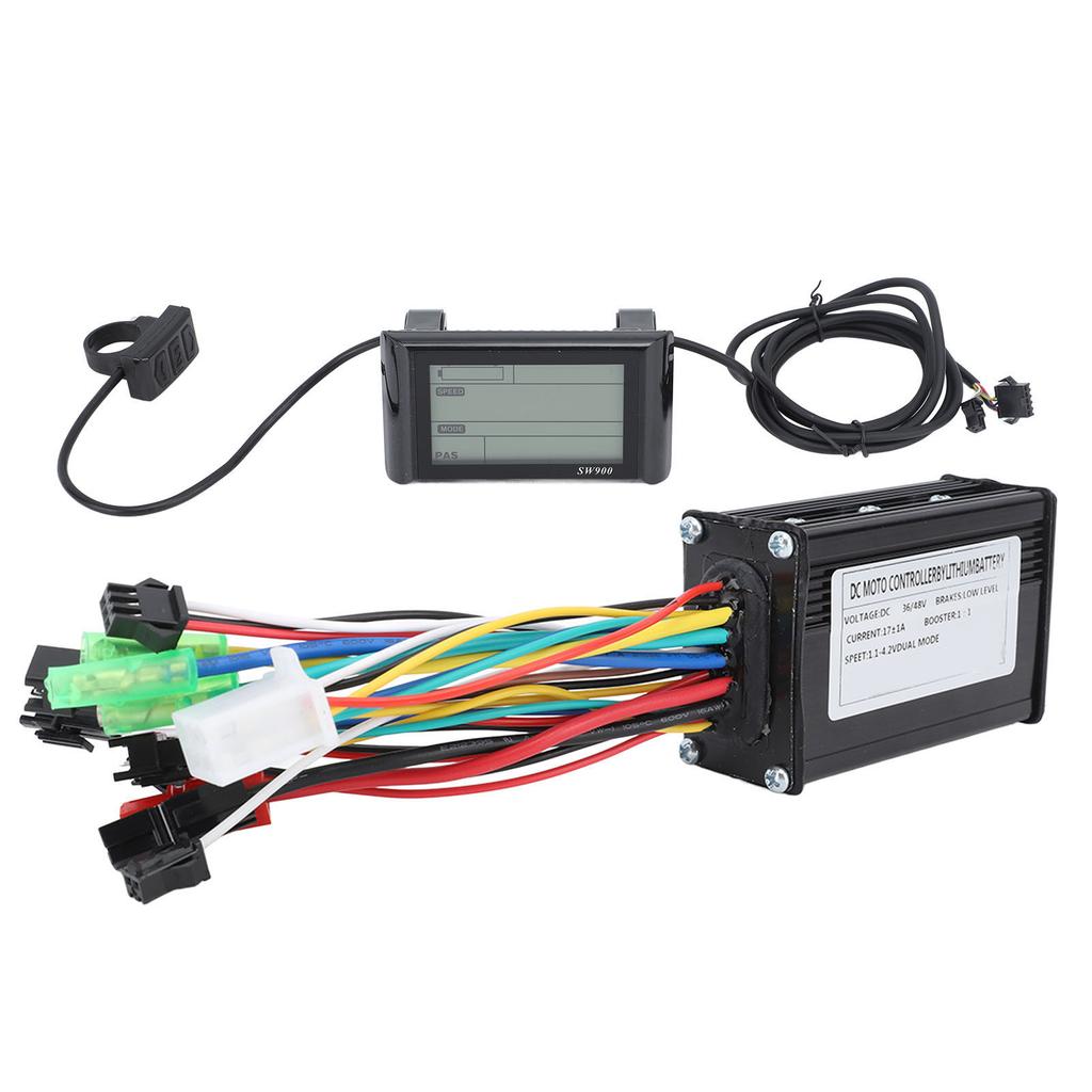 DC 36V 48V 17A 3 Mode Sine Wave Controller SW900 LCD Display Kit for 250W 350W Electric Bike Bicycle Motor Lithium