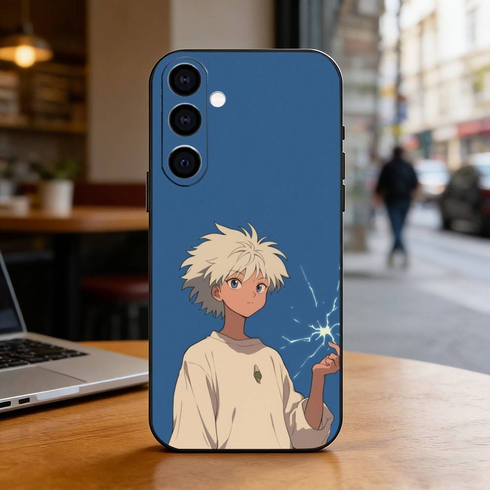 Hunter Killua Phone Case For Samsung Galaxy A73,A72,A71,A70,A53,A52,A51,Others Soft Black Cover
