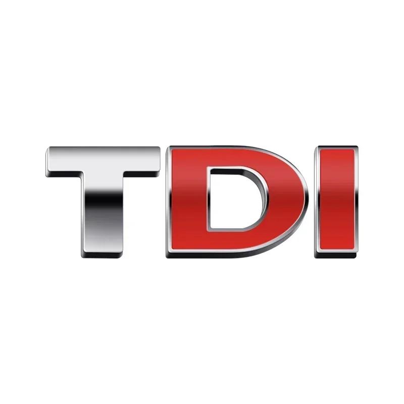 3D Metal silvery TDI logo car rear Emblem sticker For Volkswagen POLO passat b5 b6 b7 golf 4 5 6 7 vw Tiguan C85 Jetta Golf MK7 MK5