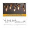 5 Base C7 String Bulbs Christmas Village Light Accessory Cord with 5 Led Light Bulb