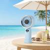 USB Rechargeable Handheld Fan Digital Display Personal Fan Portable Fan  Student Use