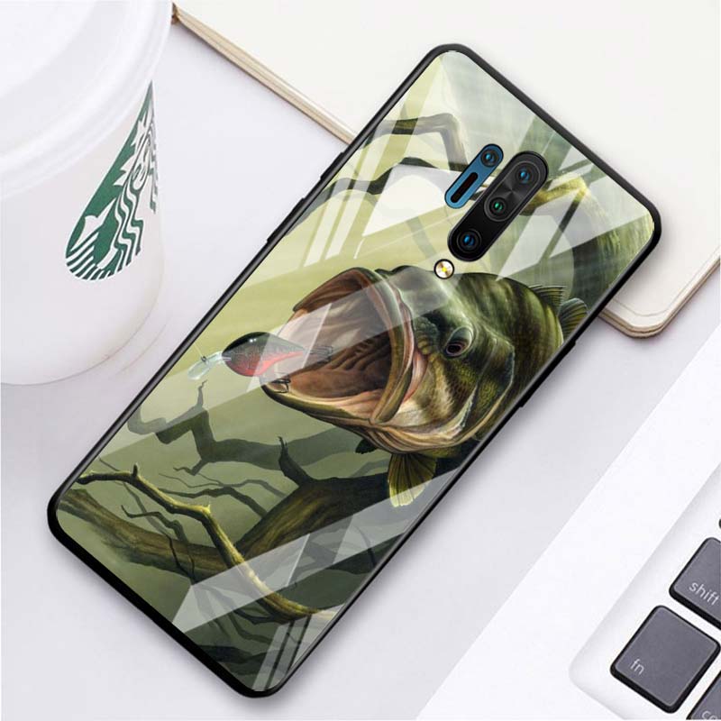 Закаленное стекло новый корпус роскошный чехол охота рыбалка искусство рыба для Oneplus 7 7T 8 Z 8 8T 9 9R Nord PRO 5G чехол для телефона