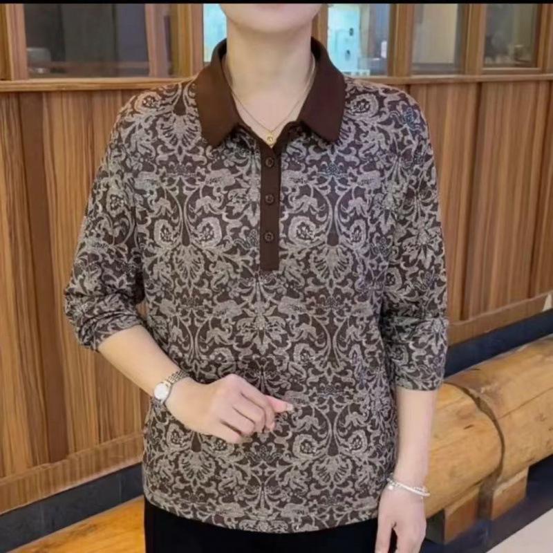 YYFS Women's Fashion Casual Spring Autumn Long Sleeve POLO Neck Blouses & Shirts