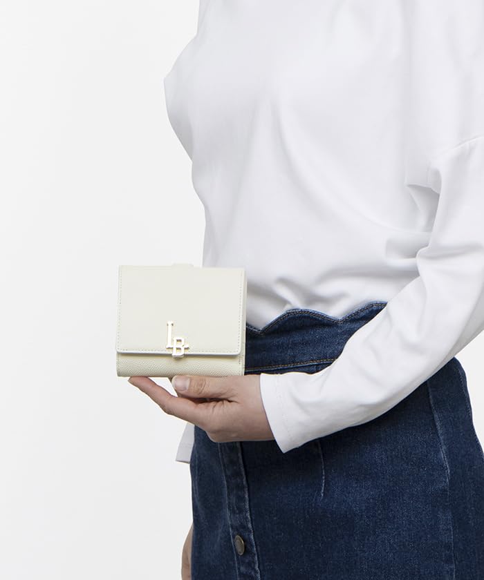 Кошелек Lanvin en Bleu Elvie с внутренней коробкой, цвет слоновой кости, размер F