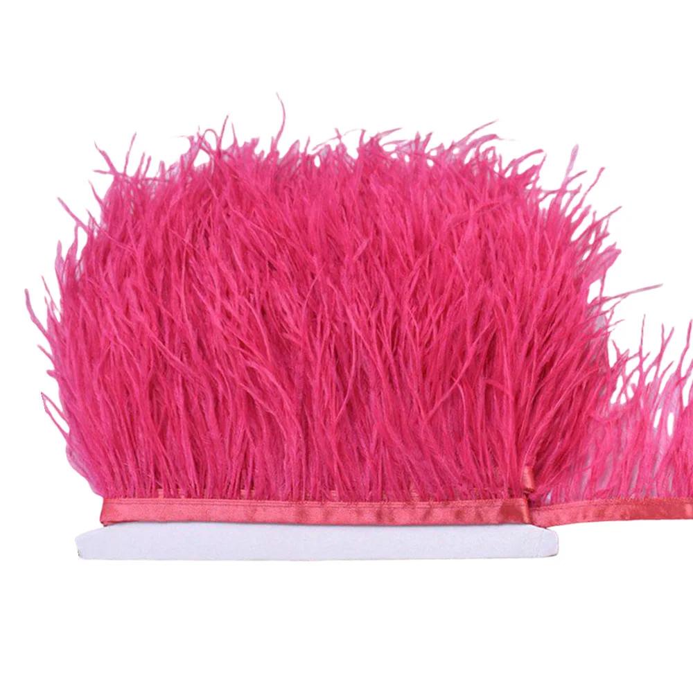 1/10М Натуральное перо Черные страусиные перья Отделка Поделки Сделай сам Перьевая лента Изготовление ювелирных изделий Свадебная вечеринка Рождественский декор 8-10см