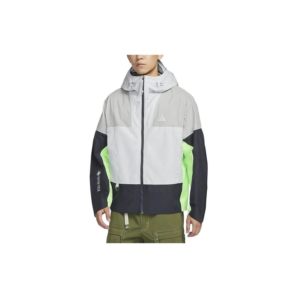 Nike Storm-FIT ACg Series Color Block Hooded Zip Windproof Waterproof Jacket Men Jacket Photon-Grey DB3560-025