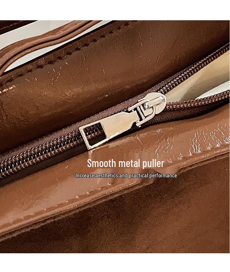 Винтажная сумка-тоут большой вместимости 2025: Стильная, Универсальная Сумка для Женщин - Ношение на Одном Плече и Через Плечо