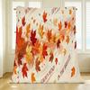 Hemmed Flannel Blanket, Maple Leaf Theme Soft Cozy Throw Blanket for Couch, Home Relax & Indoor Warmth