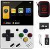 Miyoo Mini V4 Portable Game Console Linux System Inch IPS Screen Compatible with Various Simulators 64GB White 2.8