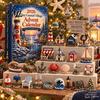 24 Day Advent Calendar Tiny Coastal Village Calendar, Christmas Countdown Birthday Gift for Kids Decoration, Acrylic Holiday Ornament And Home