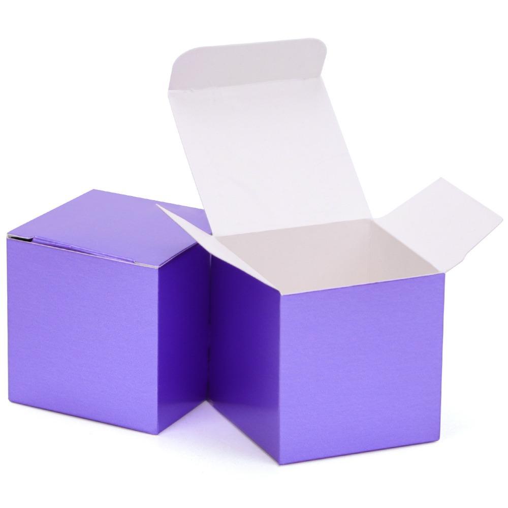 10 шт. складная подарочная упаковочная коробка 5x5x5 см косметическая коробка для образцов для декора свадебной вечеринки по случаю дня рождения