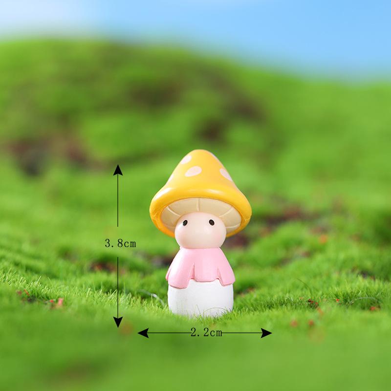 4 PCS Micro landscape DIY mushroom decoration set
