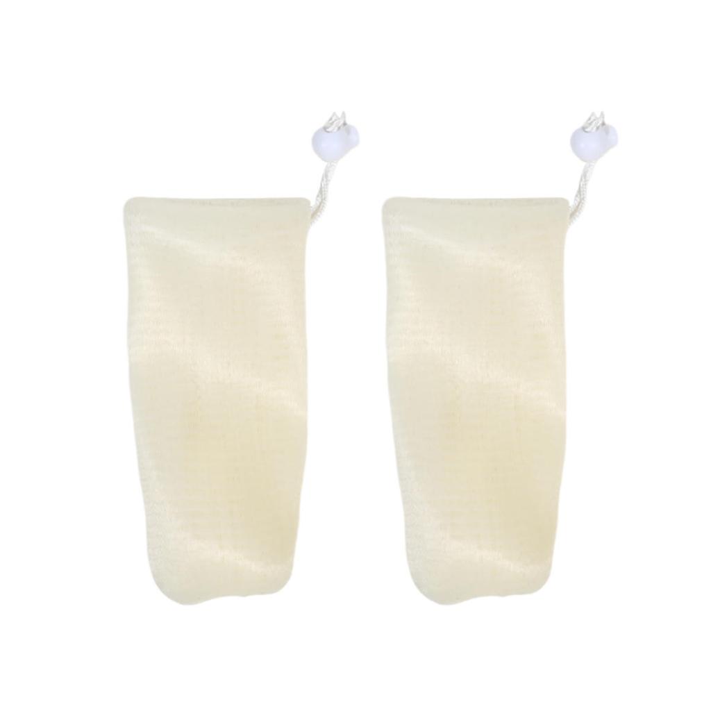 Exfoliating Nylon Mesh Soap Pouch Bubble Foam Net Soap Bag for Shower Soap Sack Holder Pocket Body Facial Cleaning Tool