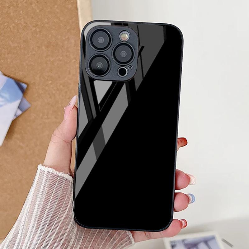 Black for iPhone17 star metallic paint mobile phone protective case 13 fine hole 16/15/14 glass 12 premium simple