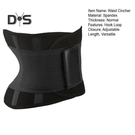 Waist Cincher Slimming Belt with Adjustable Hook Loop Closure Abdominal Control Hourglass Curves Waistband Belly Fat Burning Waist Slimming Belt