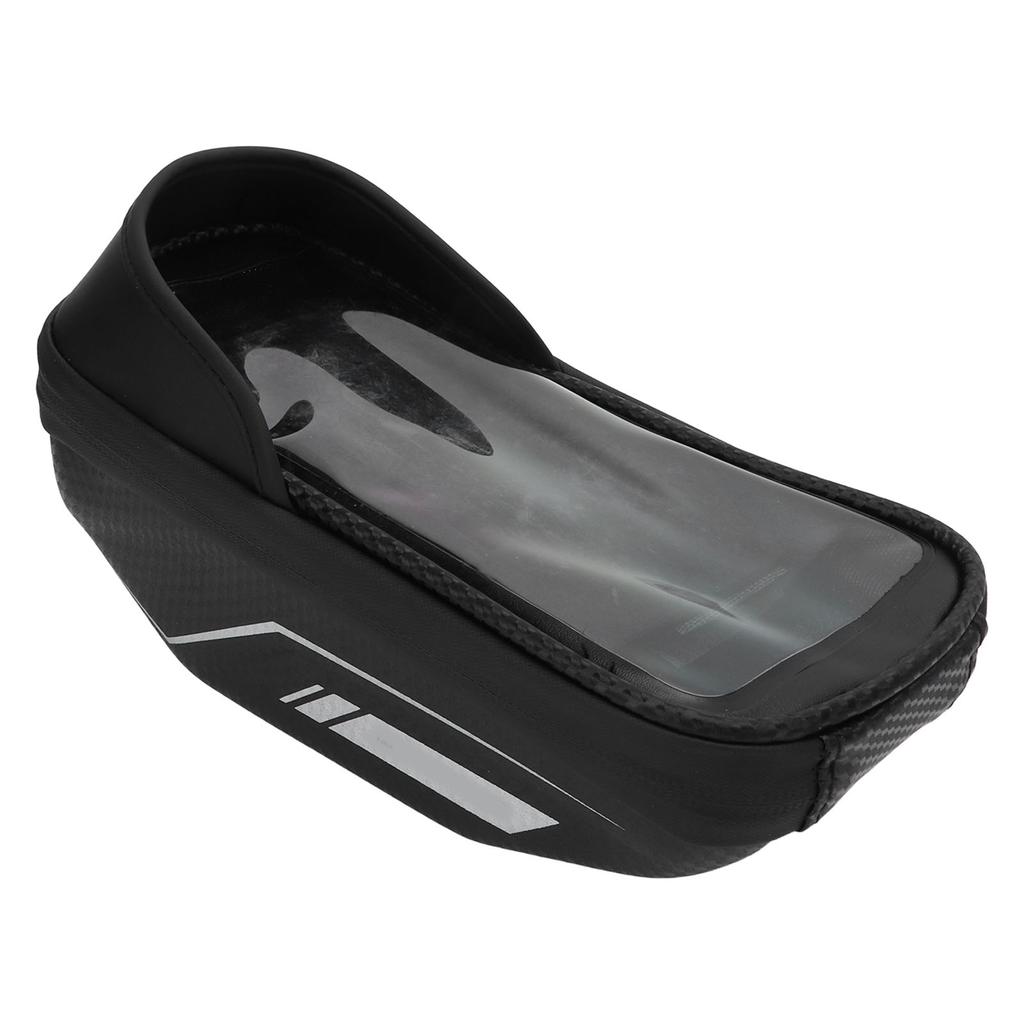 Bike Phone Bag EVA TPU Sun Visor Sensitive Touch Waterproof Zipper Easy Installation Bike Frame Bag for 7in Phone