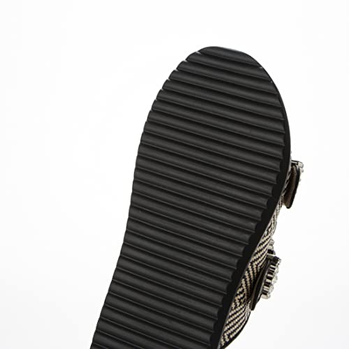 Carino CAAN34001 Women's Sandals, Black Pheasant, Size 25.0 cm