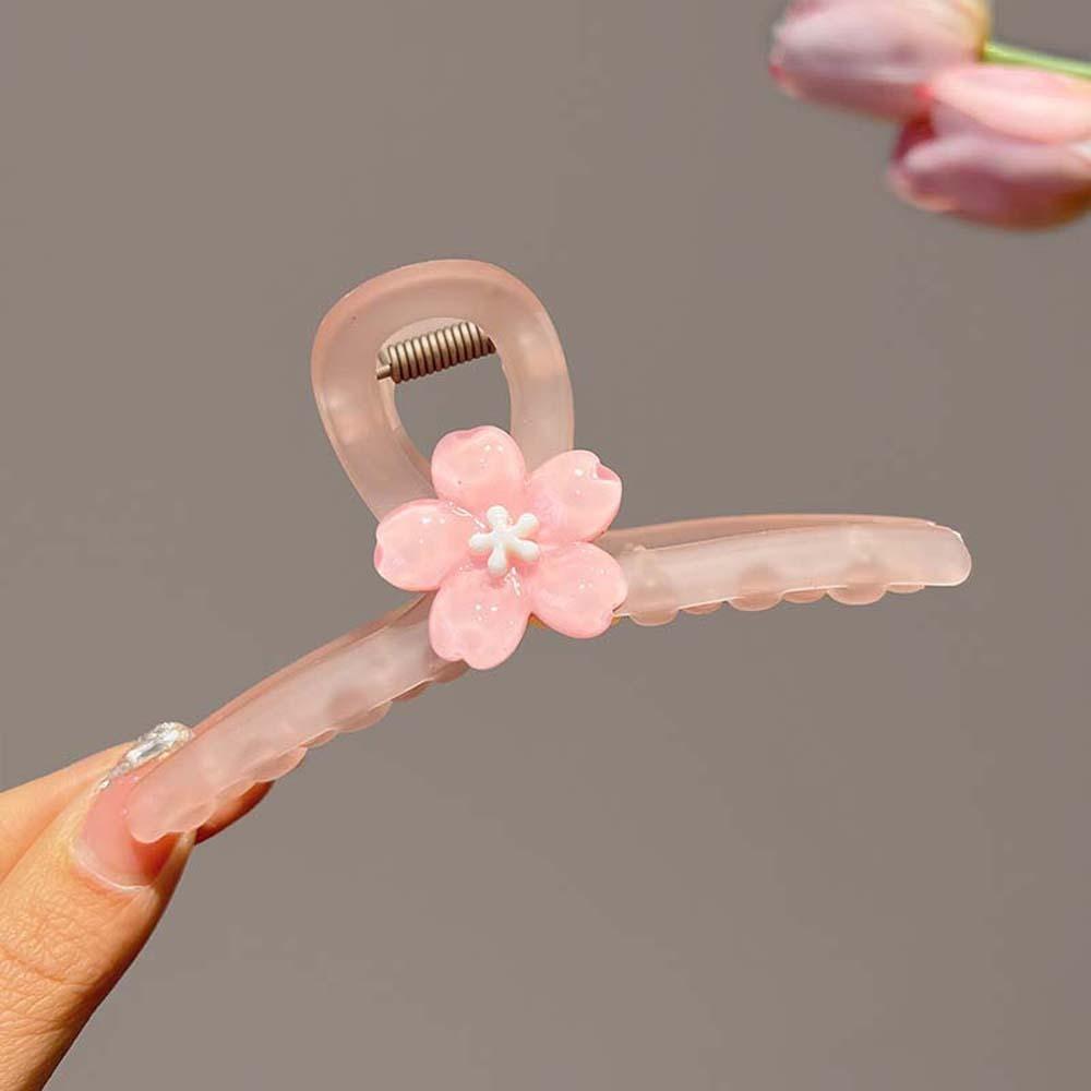 Hair Accessories Sakura Hairpin Cherry Blossom Flower Hair Claw Kawaii Flower Hair Clip Lady