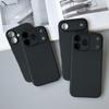 Чехол из жидкого силикона для Apple iPhone 17 Pro Max 17 Air, черный цвет, мягкий чехол-бампер из ТПУ