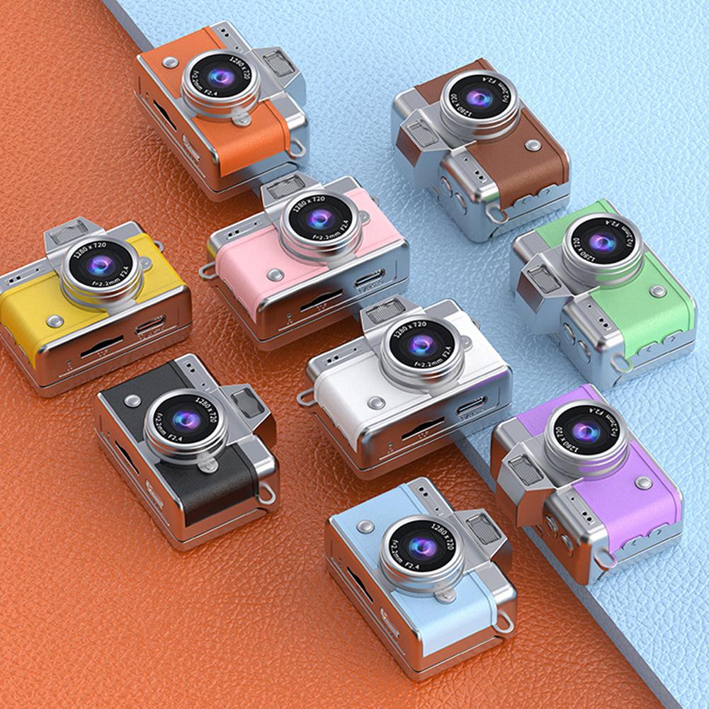 Retro Style Mini CCD Camera with 1.47 Inch Flip Screen Portable Sports Camera for Outdoor Travel Vlogging Photography Kids Gifts