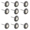 10 Pieces Steel Wire Brushes Drill Attachment Small Use In Machine Rotary Tool Accessories for Paint