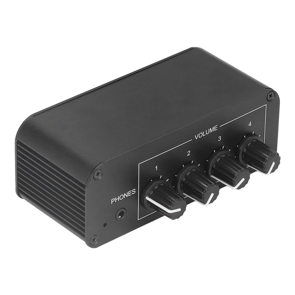 Стерео микшерный пульт 4 канала RCA вход и выход Мини стерео микшер с раздельными регуляторами громкости фо