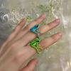 Набор колец в форме лягушки 1/3 шт. Сплав с гальваническим покрытием Кольцо на палец Фестивали Вечеринки Свидания Посиделки Аксессуары