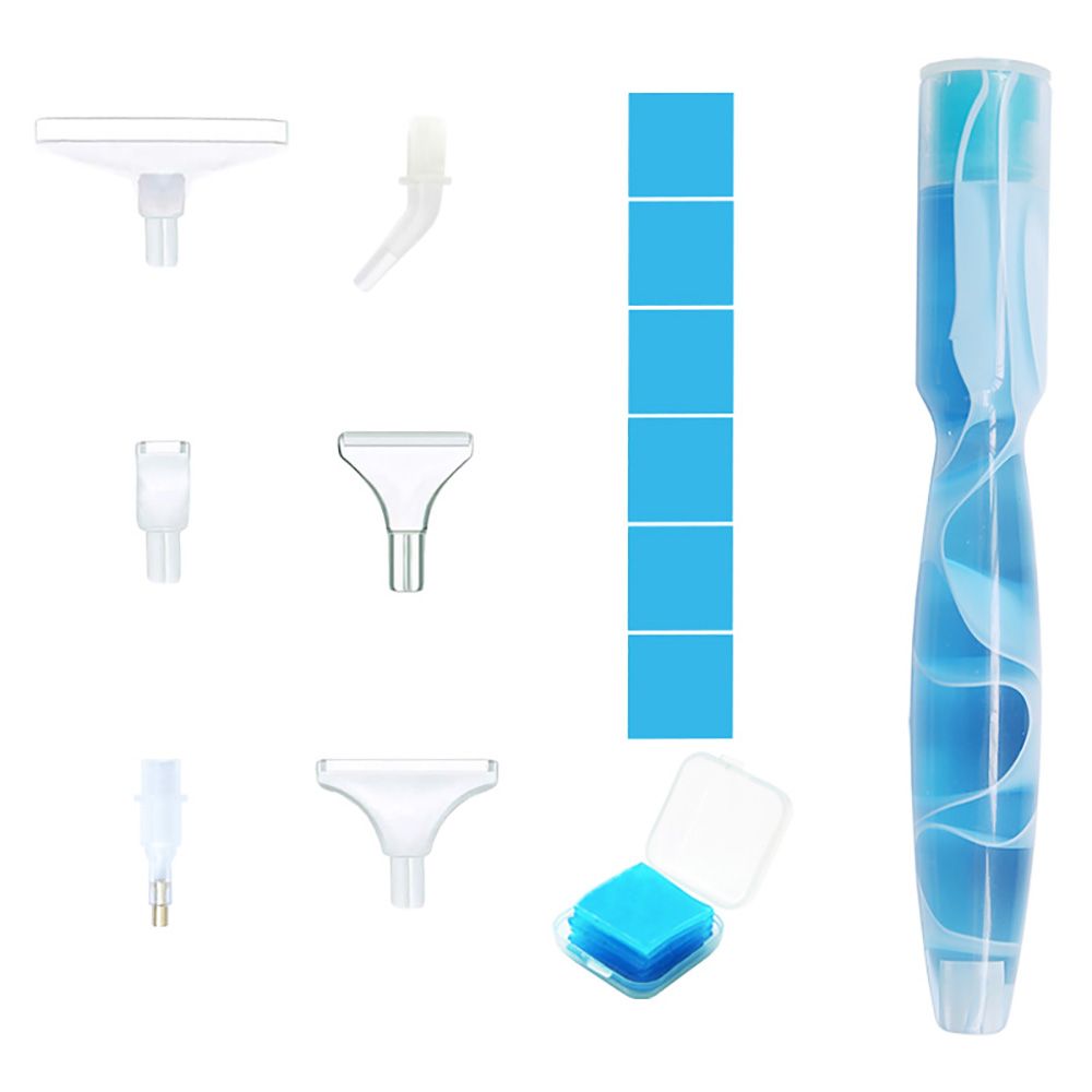 Ручка для точечной вышивки крестом, ручка для рисования алмазной мозаикой из смолы, ручка из смолы, сменные головки для ручки из сплава