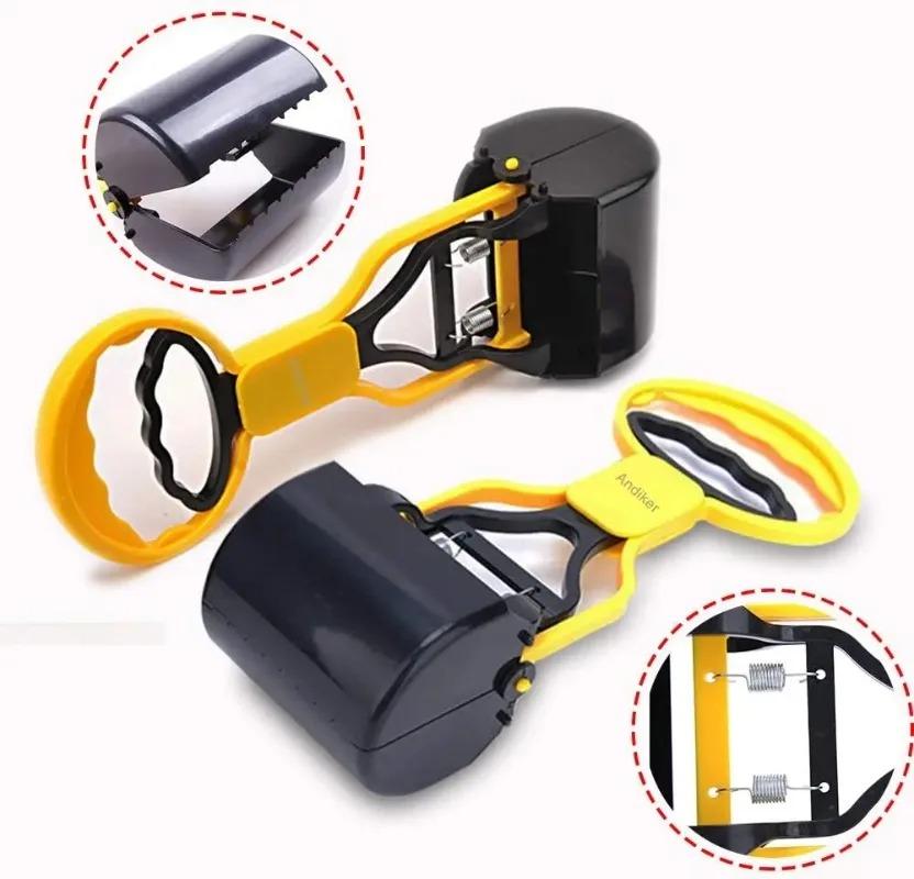 Portable Dog Poop Picker for Dogs and Cats Plastic Sawtooth Edge Pet Pooper Scooper Indoor Outdoor Cleaning Shovel Tools