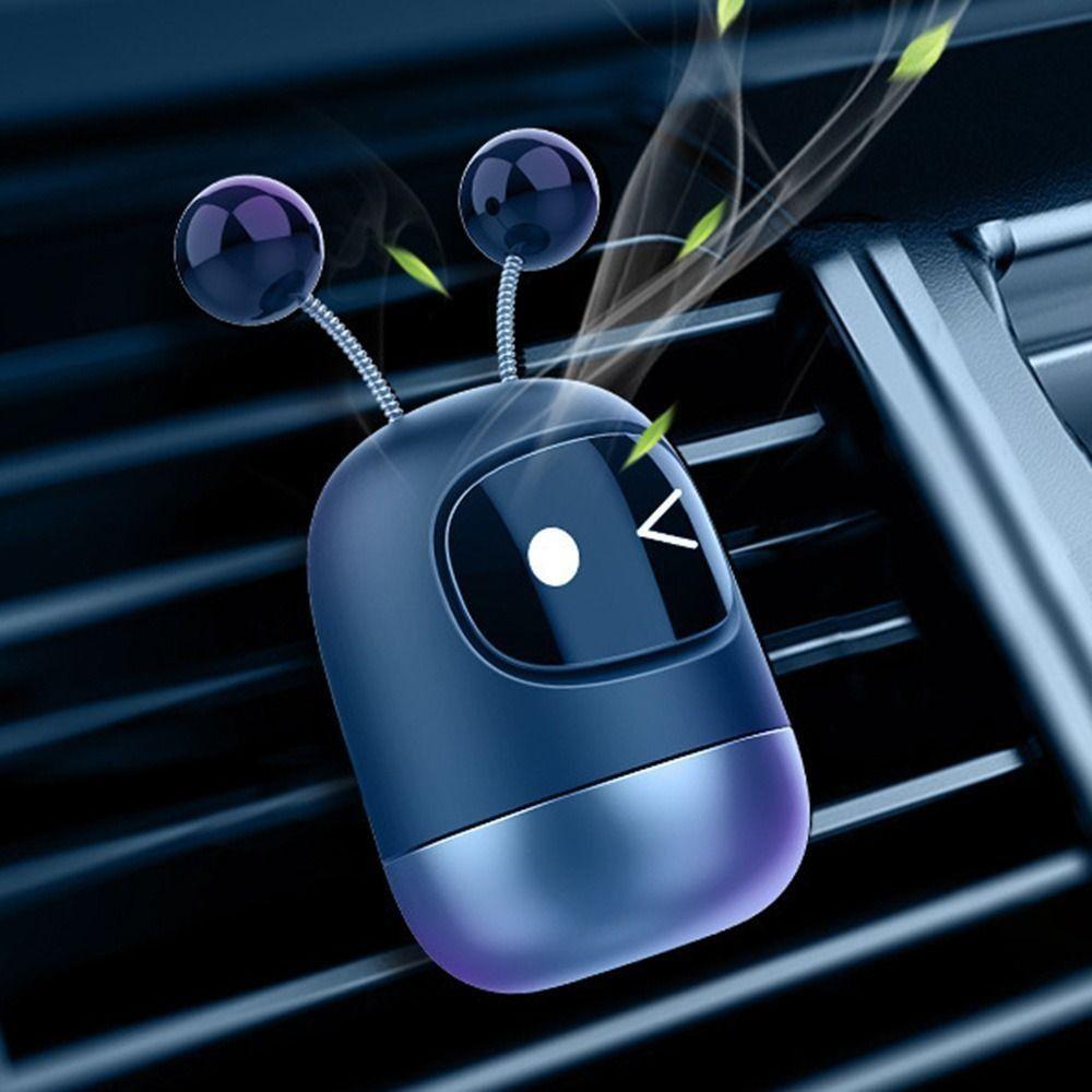 Mini Robotic Air Vent Clip Creative Fragrance Air Vent Aromatherapy Outlet Air Fresheners Perfume Diffuser Car Interior Ornament