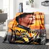 Custom Name Lando Norris Theme Printed Blanket - Perfect for Couch, Bed, Travel & Outdoor Use | Machine Washable, Cozy & Durable.