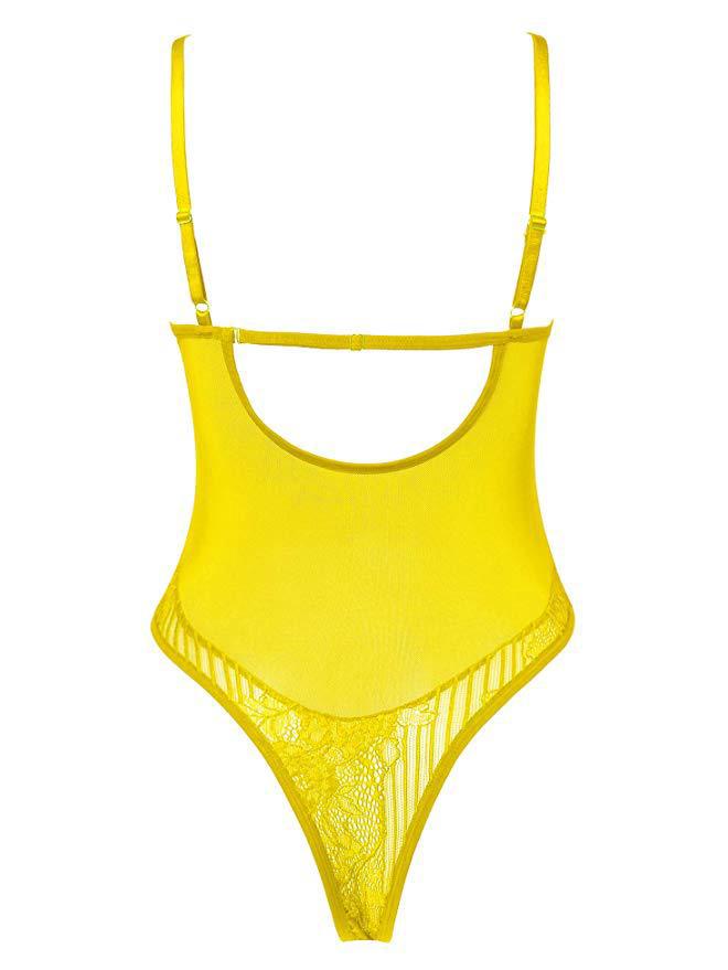 Европейский и американский сексуальный кружевной боди с бантом и бретелями.