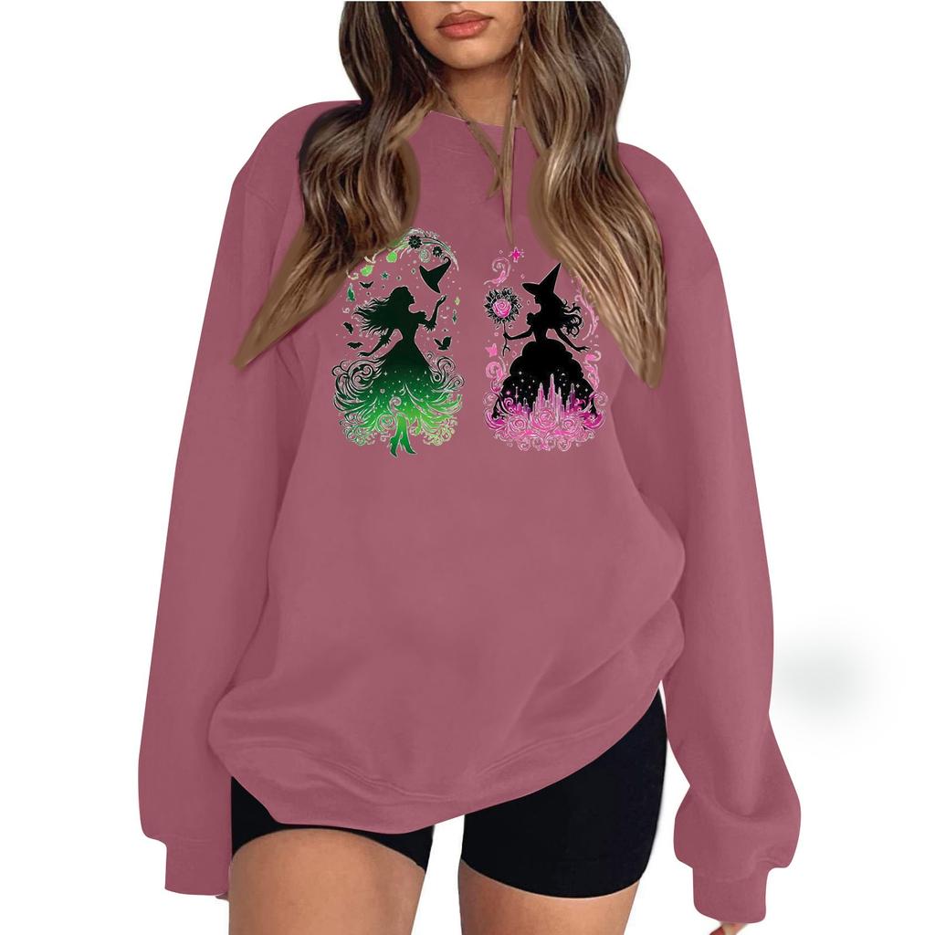 Женские топы с круглым вырезом и принтом из хлопка, повседневная мода, длинный рукав, пуловер, топ, блузка