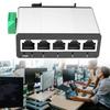 Aluminum Alloy Industrial 5 Port Gigabit Switches Rail Mounting Wide Temperature Ranges No Adapter Included