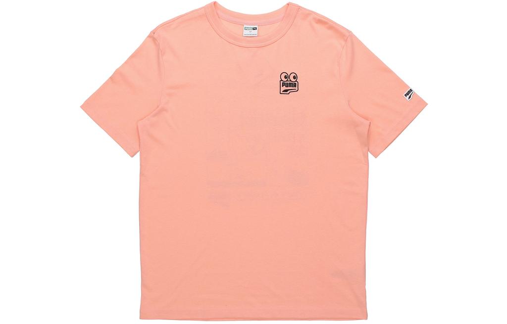 Men's T-Shirt PUMA Drop Shoulder Sleeve T Shirt Men's Pink
