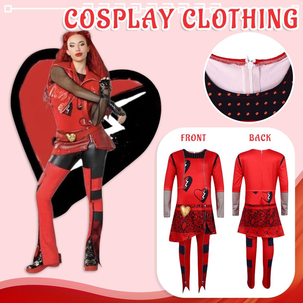 Красные цельные колготки костюм на Хэллоуин сценическая одежда для выступлений