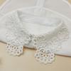 Korean Style Hollow Out Womens Fake Collar Removable Half Shirt Collar Decoration Blouse Detachable False Lapel Blouse Collars