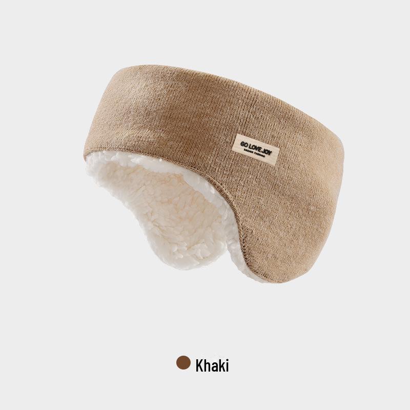 DEZ43 Унисекс ветрозащитные вязаные шерстяные бархатные наушники - Модные осенние и зимние наушники