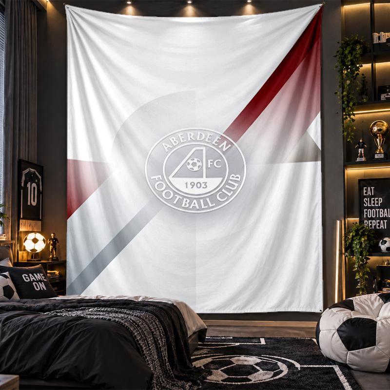Wall Hanging Tapestry Aberdeen FC Print Cloth for Living Room Bedroom Home Decor