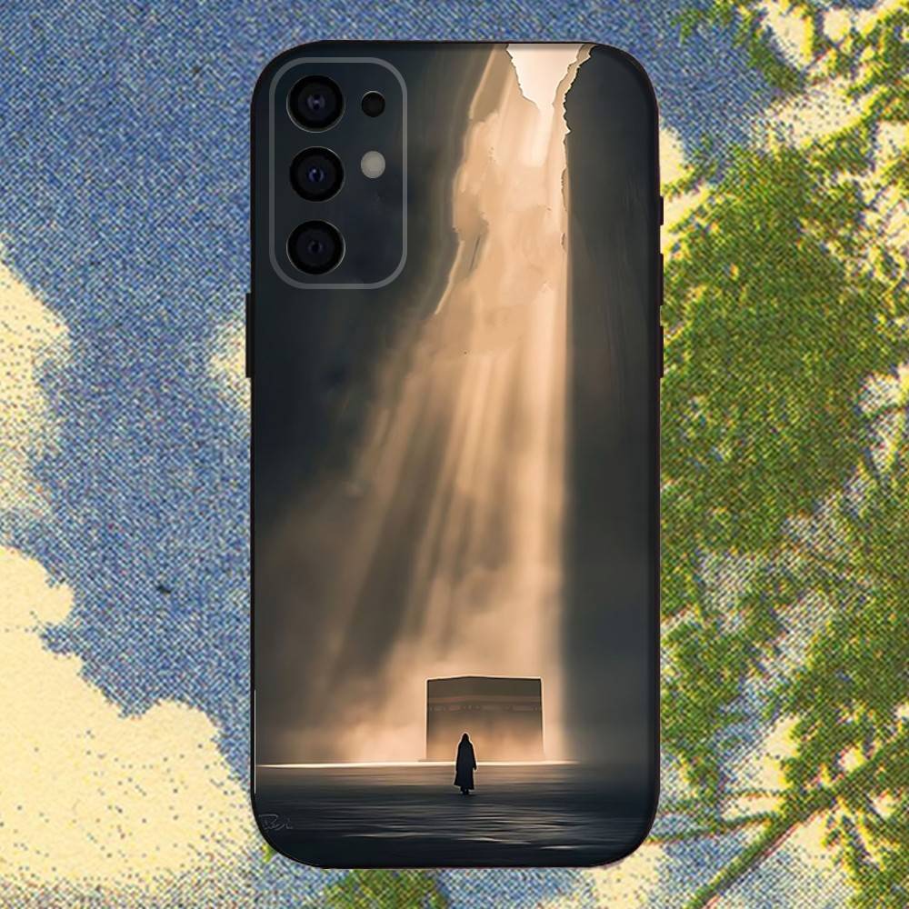 Мусульманский и Кааба Чехол для телефона для Samsung S25, S24, S21, S22, S23, S30, Ultra, S20, Plus, Fe, Lite, Note, 10, 9, 5G Черный Чехол