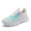 Женские дышащие кроссовки для бега из сетки Flyknit - Низкие, Большого размера, Повседневные кеды для Весны/Лета