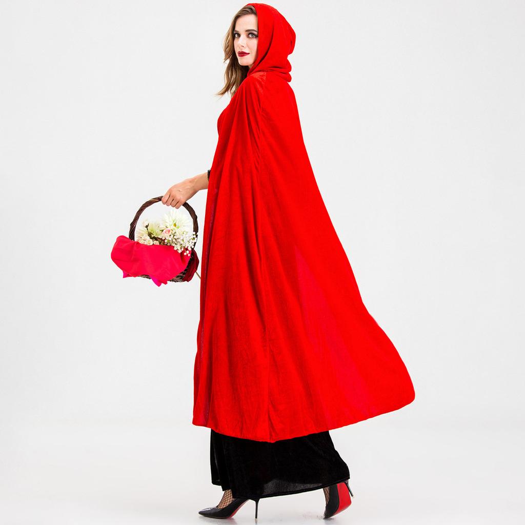 Хэллоуинская одежда кос бабушка волк вампир костюм красной шапочки, костюм плаща королевы замка