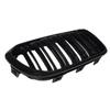 2PCS Car Front Bumper Kidney Grills For BMW F20 F21 LCI 120i 1Series 2015-2017 Double Slat Line Replacement Grill Racing Grille