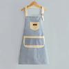 Полезный полосатый маслостойкий женский фартук с легко чистящимся ремешком для кухонного повара-сарафана