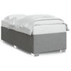 Bed Frame without Mattress Light Grey 80 x 200 cm Fabric