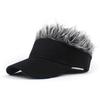 2023 Baseball Cap with Spiked Hairs Wig Baseball Hat with Spiked Wigs Men Women Casual Concise Sunshade Adjustable Sun Visor