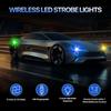 6PCS Wireless LED Lights For Car With Remote Control, High Brightness Wireless LED Strobe Light 8 Colors USB Charge IP65 Waterproof Anti-Collision