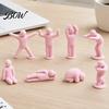 PLA Desk Decorations 8Pcs Mini Sports Figurines, Minimalist Abstract Human Statues with Multi-Poses, Durable 3D Printed Figures Stress