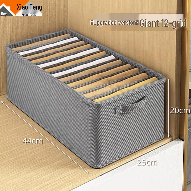 Тканевый органайзер для одежды из полипропиленовой доски с разделителями - Коробка для хранения в шкафу для брюк