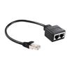 Разъем RJ45 1 штекер на 2 гнезда Gigabit Ethernet Splitter Расширение локальной сети RJ45 Ethernet